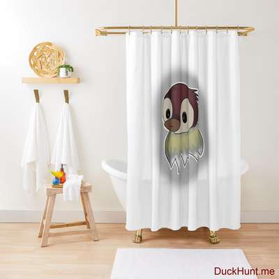 Ghost Duck (foggy) Shower Curtain image