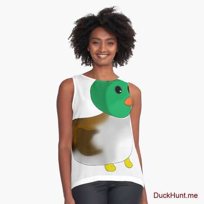 Normal Duck White Sleeveless Top image