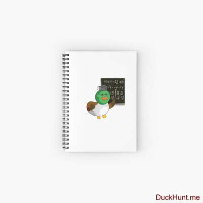 Prof Duck Spiral Notebook image