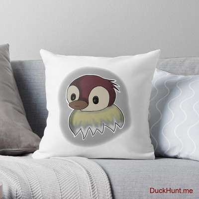 Ghost Duck (foggy) Throw Pillow image
