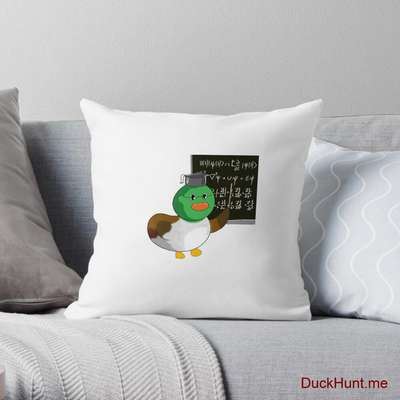 Prof Duck Throw Pillow image