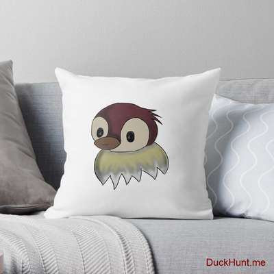 Ghost Duck (fogless) Throw Pillow image