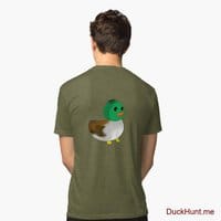 Normal Duck Green Tri-blend T-Shirt (Back printed)