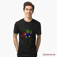 Alive Boss Duck Black Tri-blend T-Shirt (Front printed)