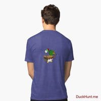 Kamikaze Duck Royal Tri-blend T-Shirt (Back printed)