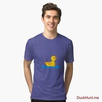 Plastic Duck Royal Tri-blend T-Shirt (Front printed)