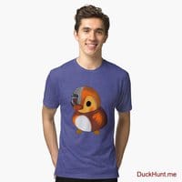 Mechanical Duck Royal Tri-blend T-Shirt (Front printed)