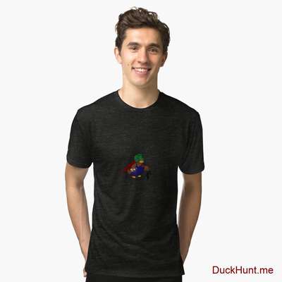 Dead DuckHunt Boss (smokeless) Black Tri-blend T-Shirt (Front printed) image
