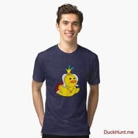 Royal Duck Navy Tri-blend T-Shirt (Front printed)