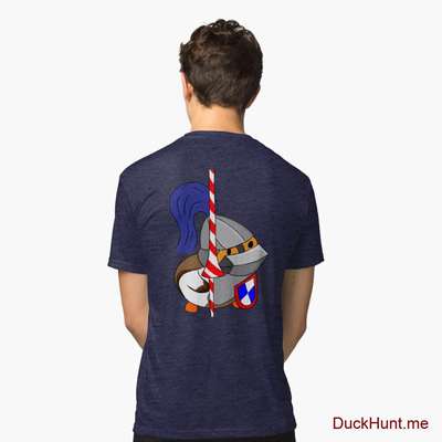 Armored Duck Navy Tri-blend T-Shirt (Back printed) image