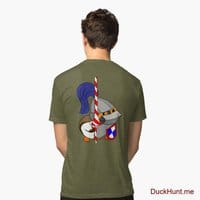 Armored Duck Green Tri-blend T-Shirt (Back printed)
