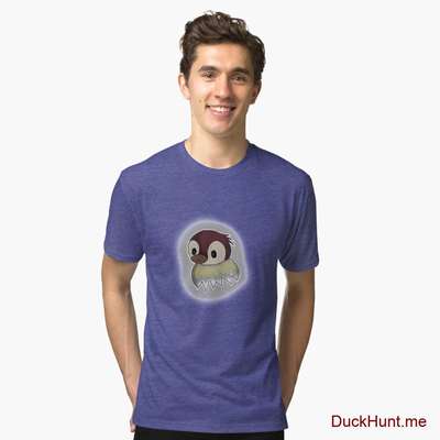 Ghost Duck (foggy) Royal Tri-blend T-Shirt (Front printed) image