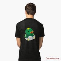 Baby duck Black Tri-blend T-Shirt (Back printed)
