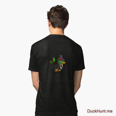 Golden Duck Navy Tri-blend T-Shirt (Back printed) image