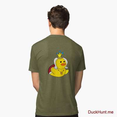 Royal Duck Green Tri-blend T-Shirt (Back printed) image