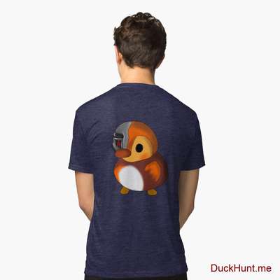 Mechanical Duck Navy Tri-blend T-Shirt (Back printed) image