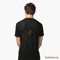 Dead DuckHunt Boss (smokeless) Black Tri-blend T-Shirt (Back printed)