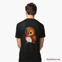 Mechanical Duck Black Tri-blend T-Shirt (Back printed)