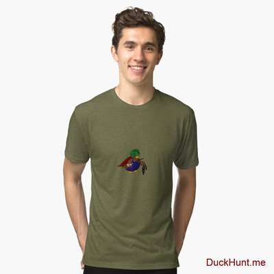 Dead DuckHunt Boss (smokeless) Green Tri-blend T-Shirt (Front printed) image