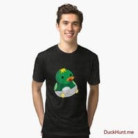Baby duck Black Tri-blend T-Shirt (Front printed)