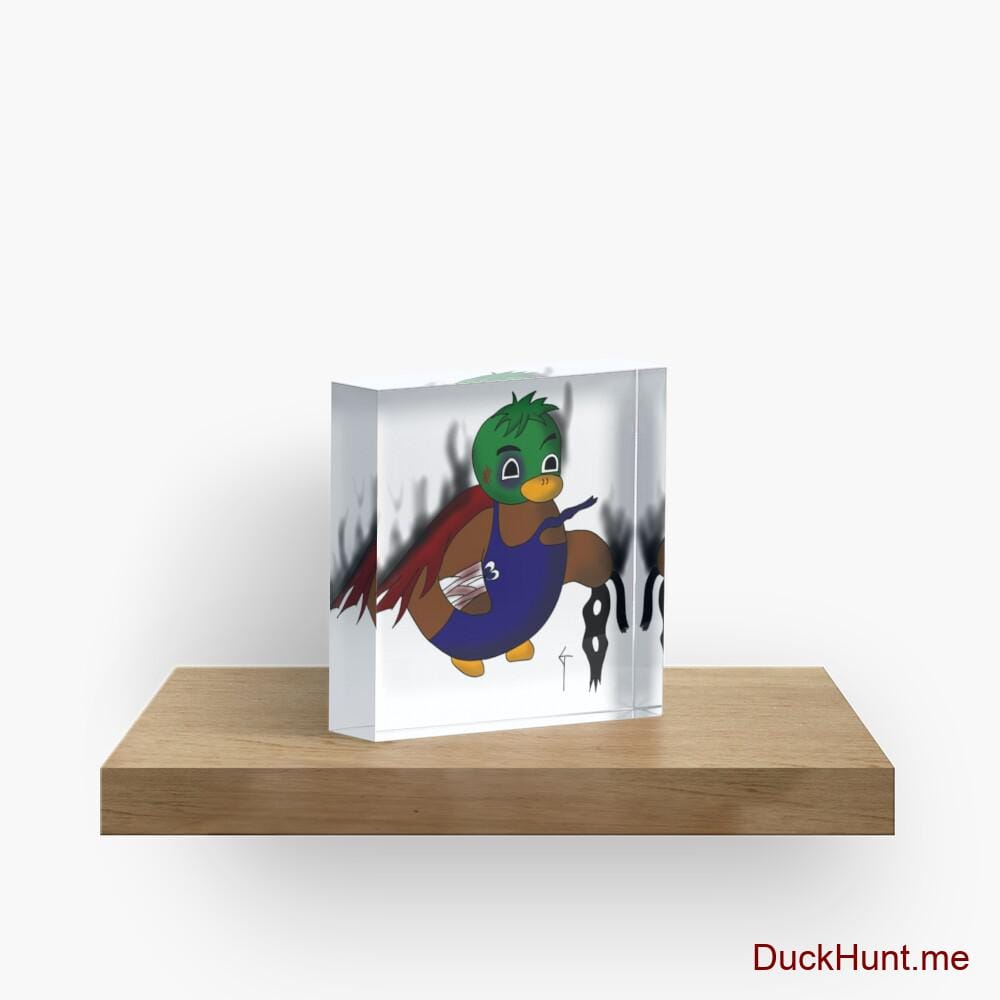 Dead Boss Duck (smoky) Acrylic Block