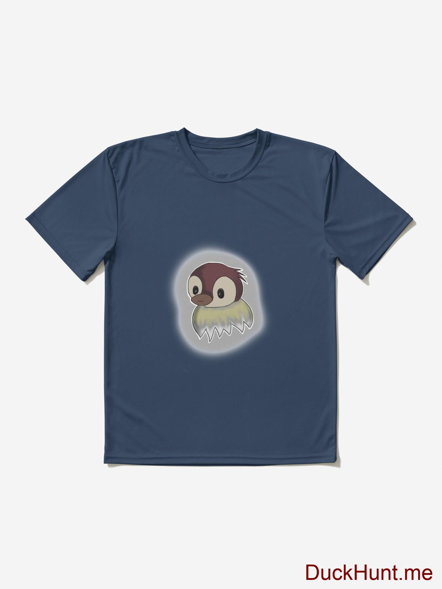 Ghost Duck (foggy) Navy Active T-Shirt (Front printed) alternative image 2