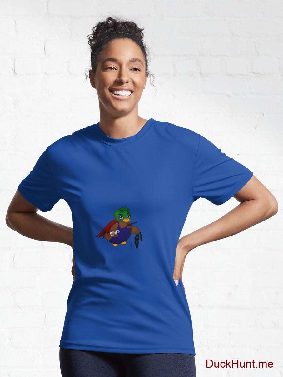 Dead DuckHunt Boss (smokeless) Royal Blue Active T-Shirt (Front printed) alternative image 5