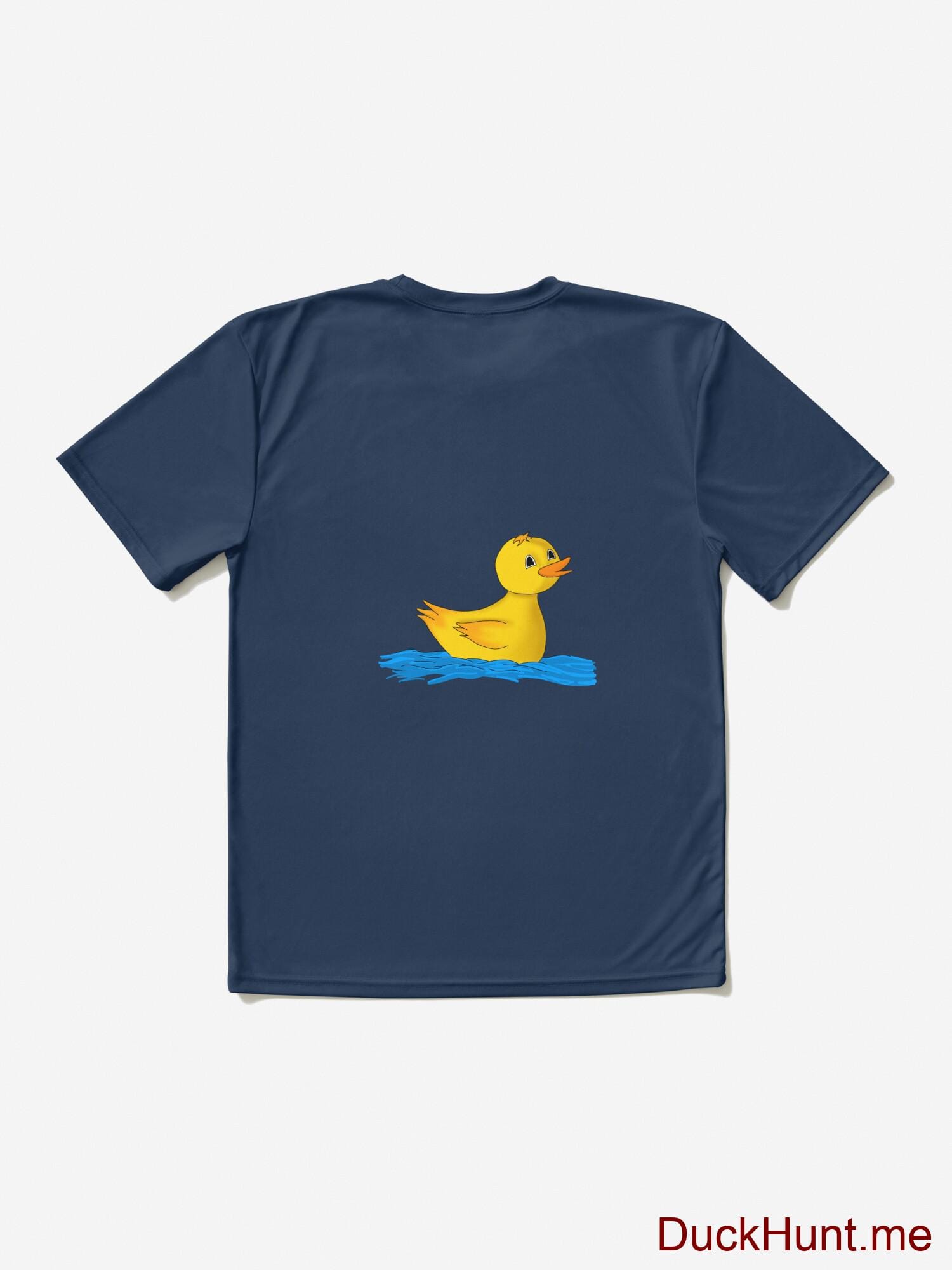 Plastic Duck Navy Active T-Shirt (Back printed) alternative image 1