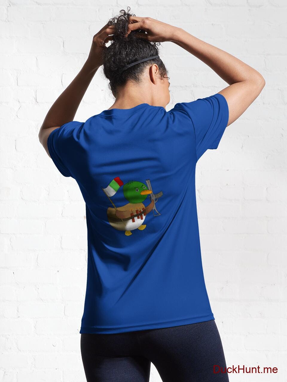 Kamikaze Duck Royal Blue Active T-Shirt (Back printed) alternative image 5
