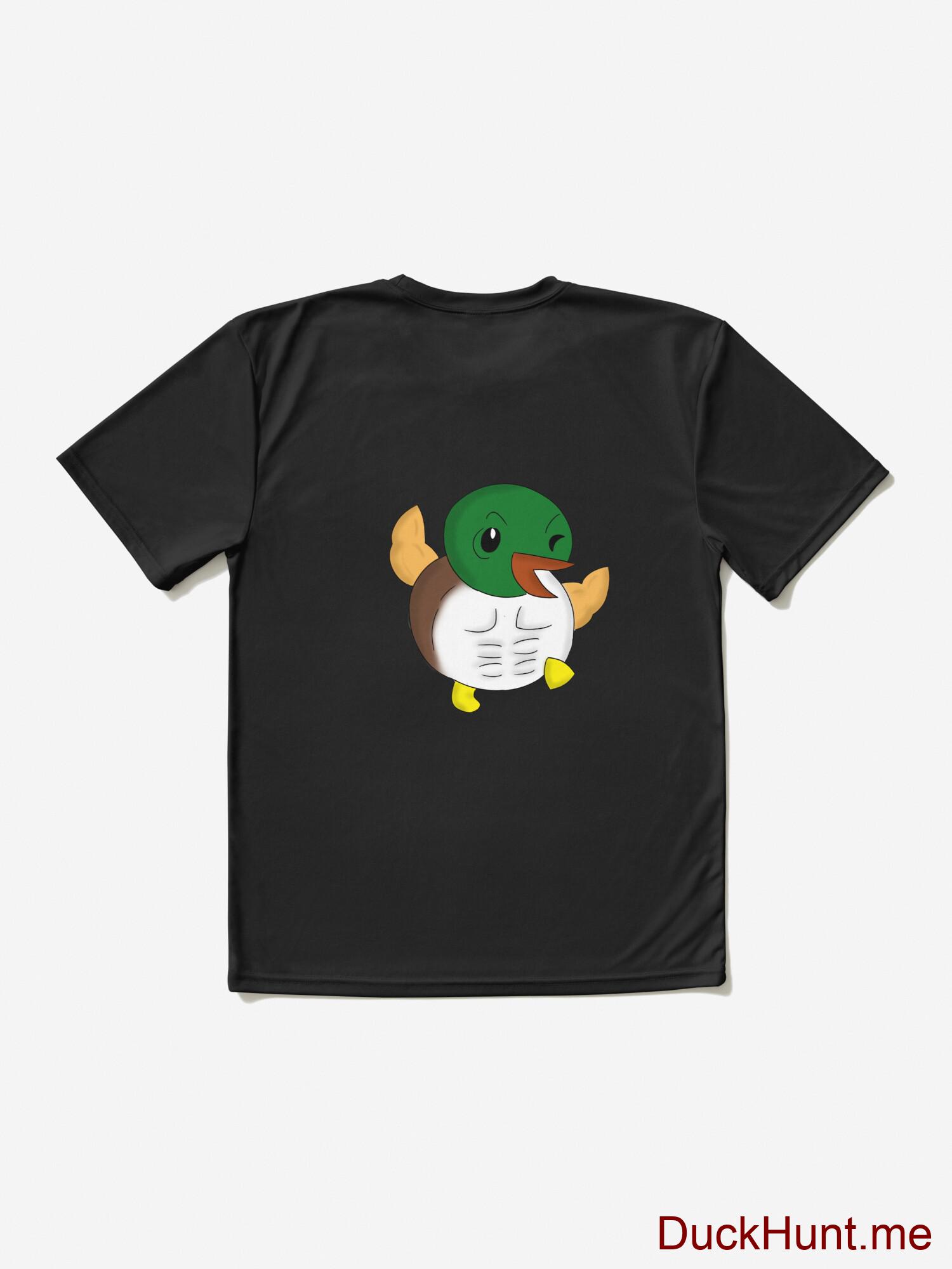 Super duck Black Active T-Shirt (Back printed) alternative image 1
