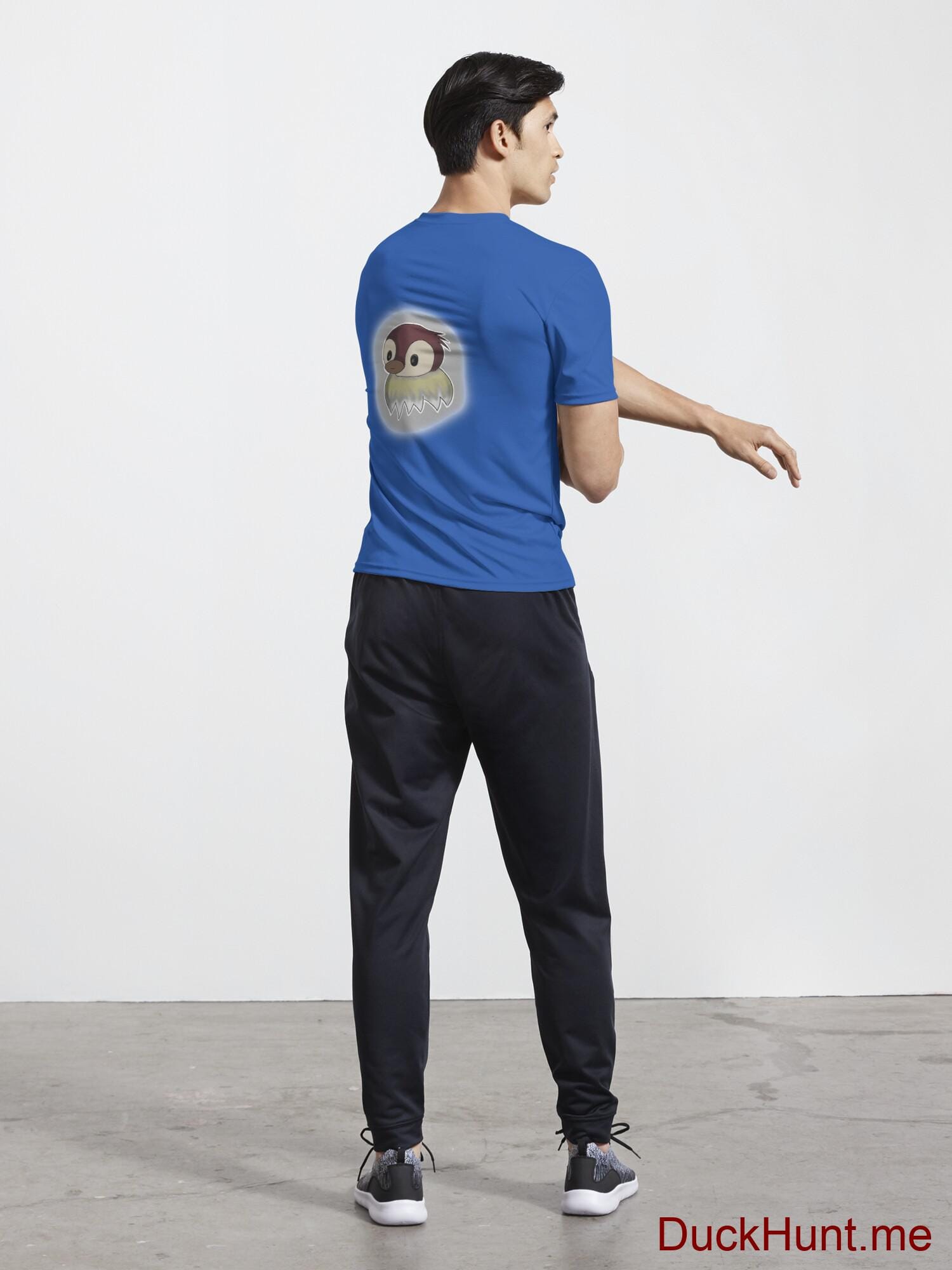 Ghost Duck (foggy) Royal Blue Active T-Shirt (Back printed) alternative image 4