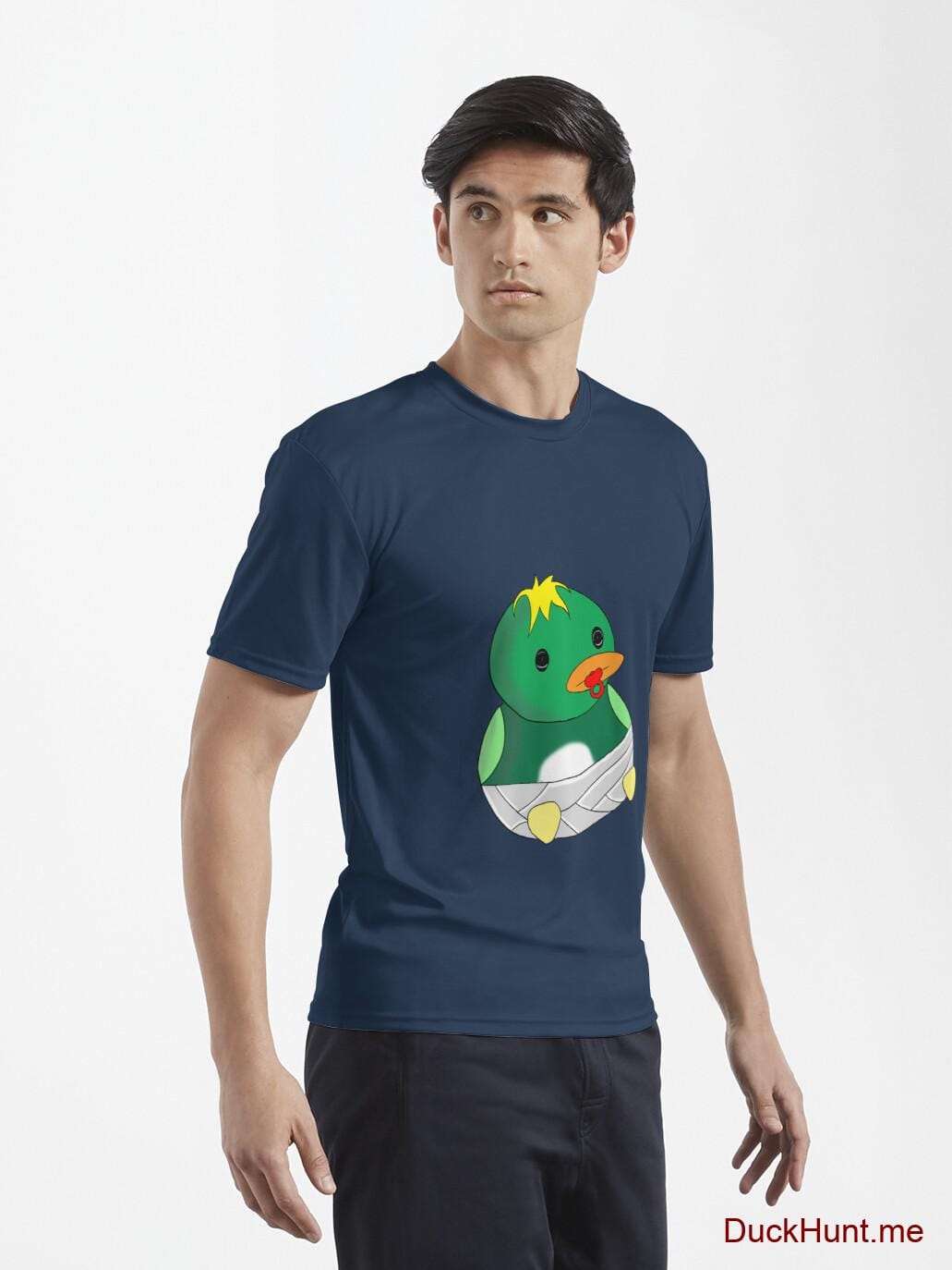 Baby duck Navy Active T-Shirt (Front printed) alternative image 6