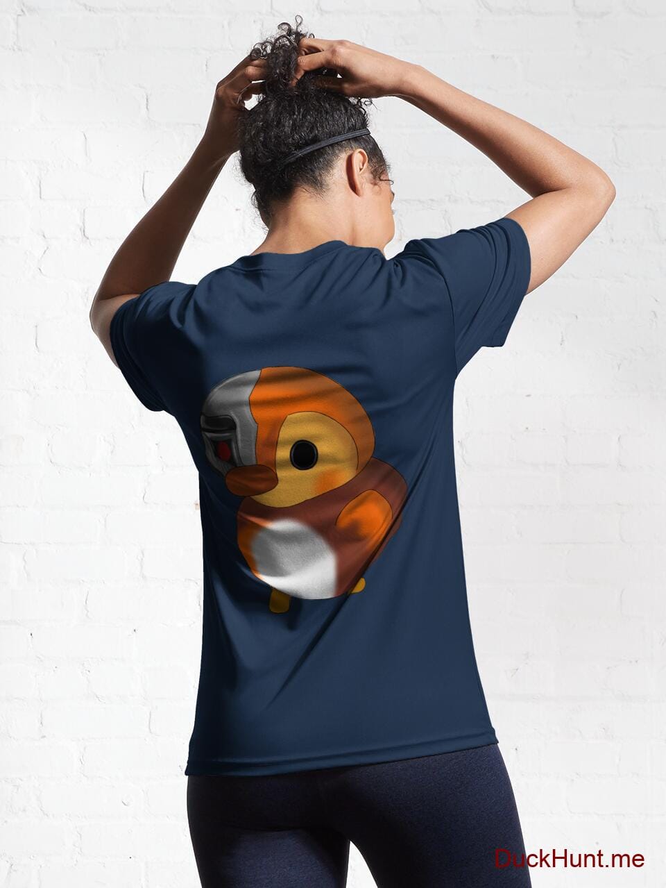 Mechanical Duck Navy Active T-Shirt (Back printed) alternative image 5