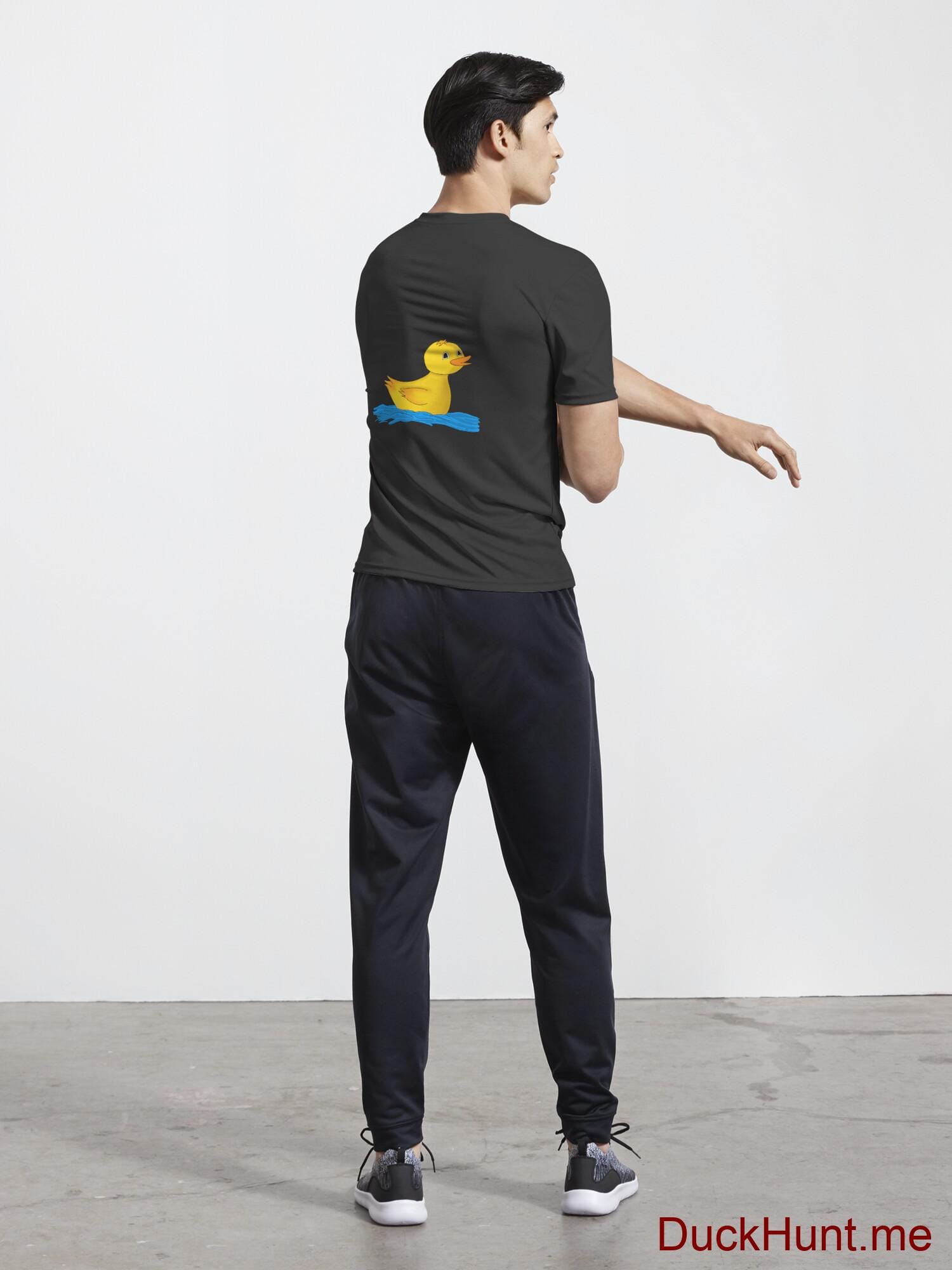 Plastic Duck Black Active T-Shirt (Back printed) alternative image 4