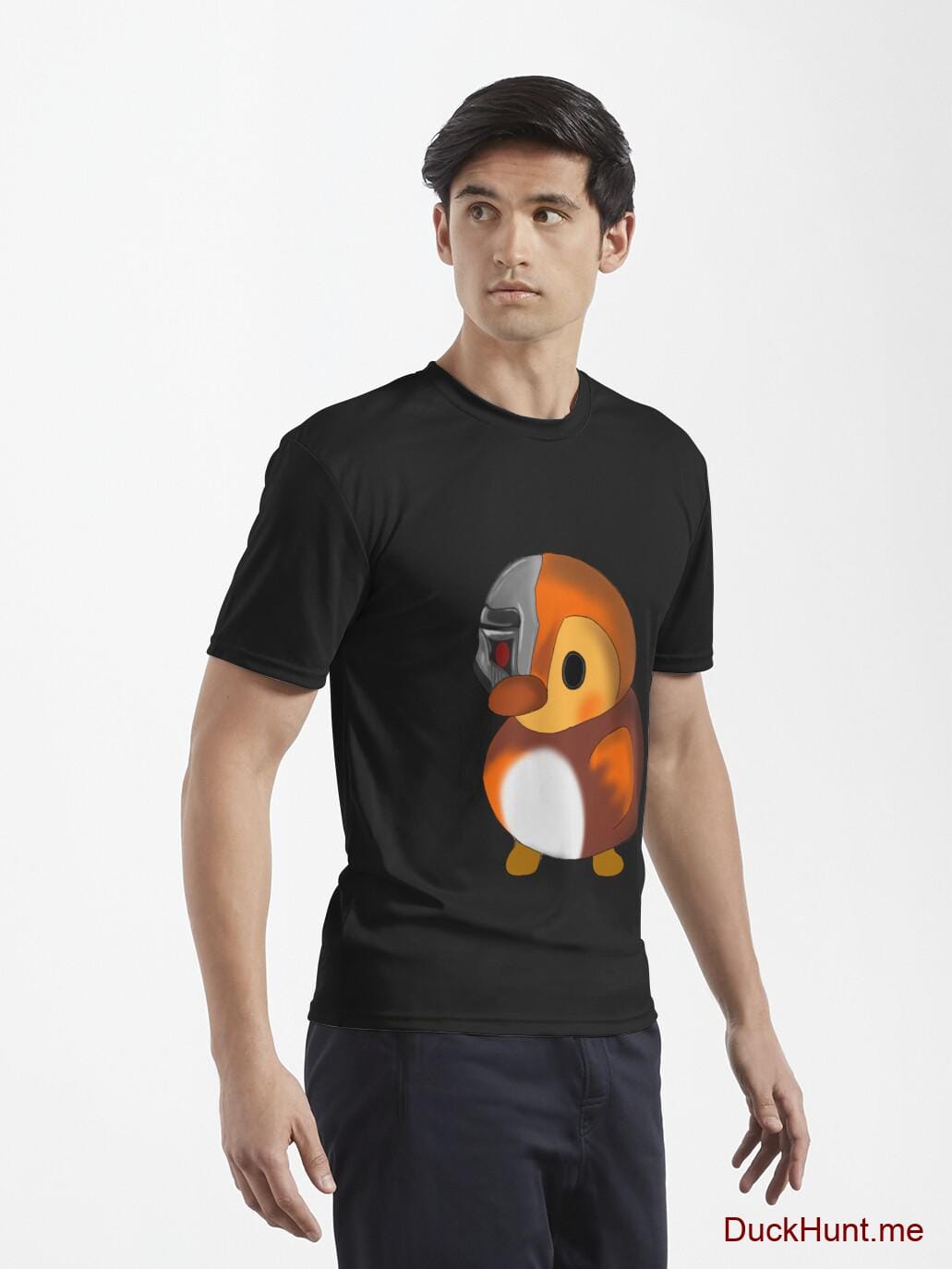 Mechanical Duck Black Active T-Shirt (Front printed) alternative image 6