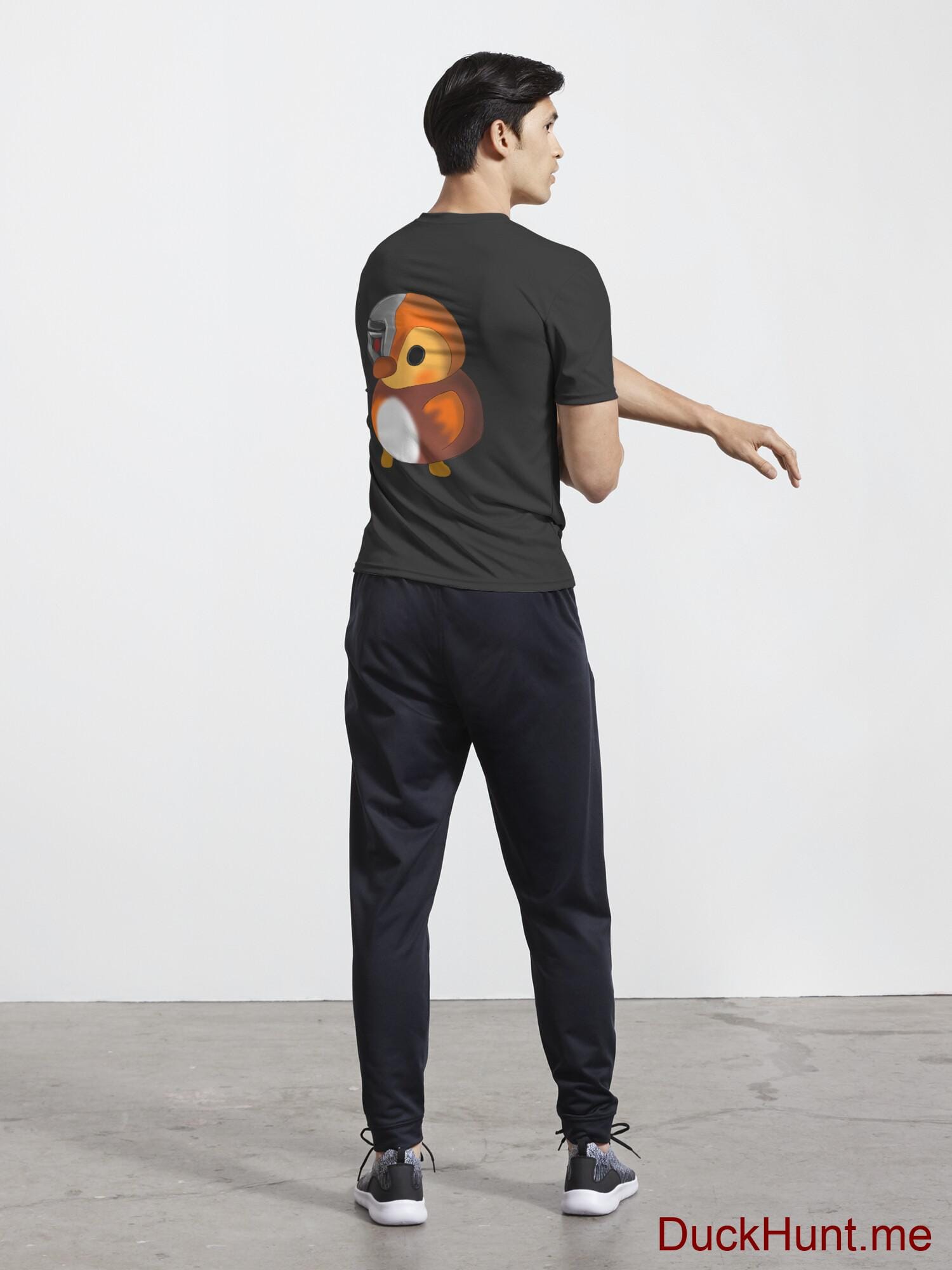 Mechanical Duck Black Active T-Shirt (Back printed) alternative image 4