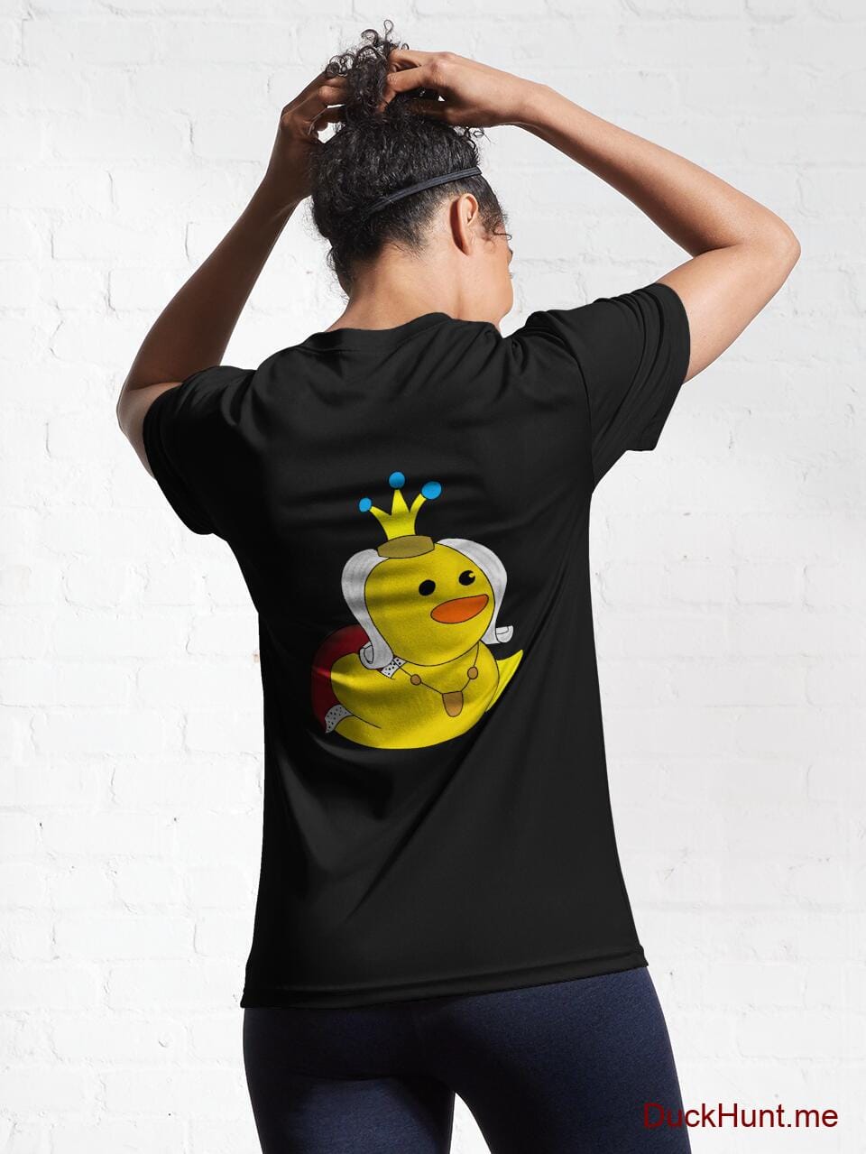 Royal Duck Black Active T-Shirt (Back printed) alternative image 5