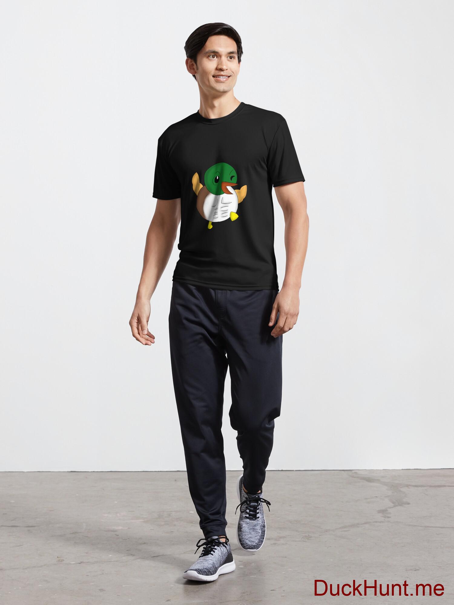 Super duck Black Active T-Shirt (Front printed) alternative image 4