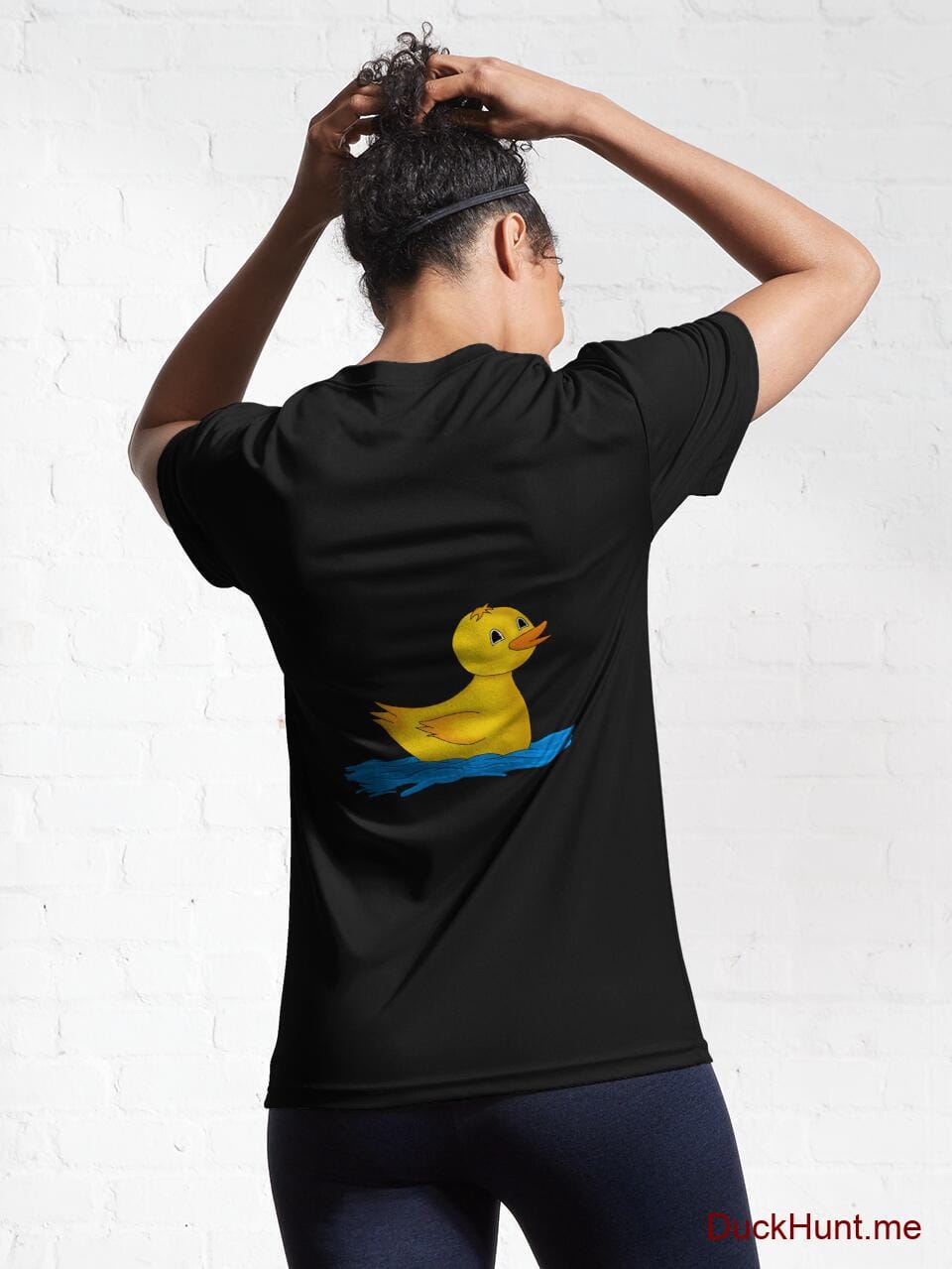 Plastic Duck Black Active T-Shirt (Back printed) alternative image 5