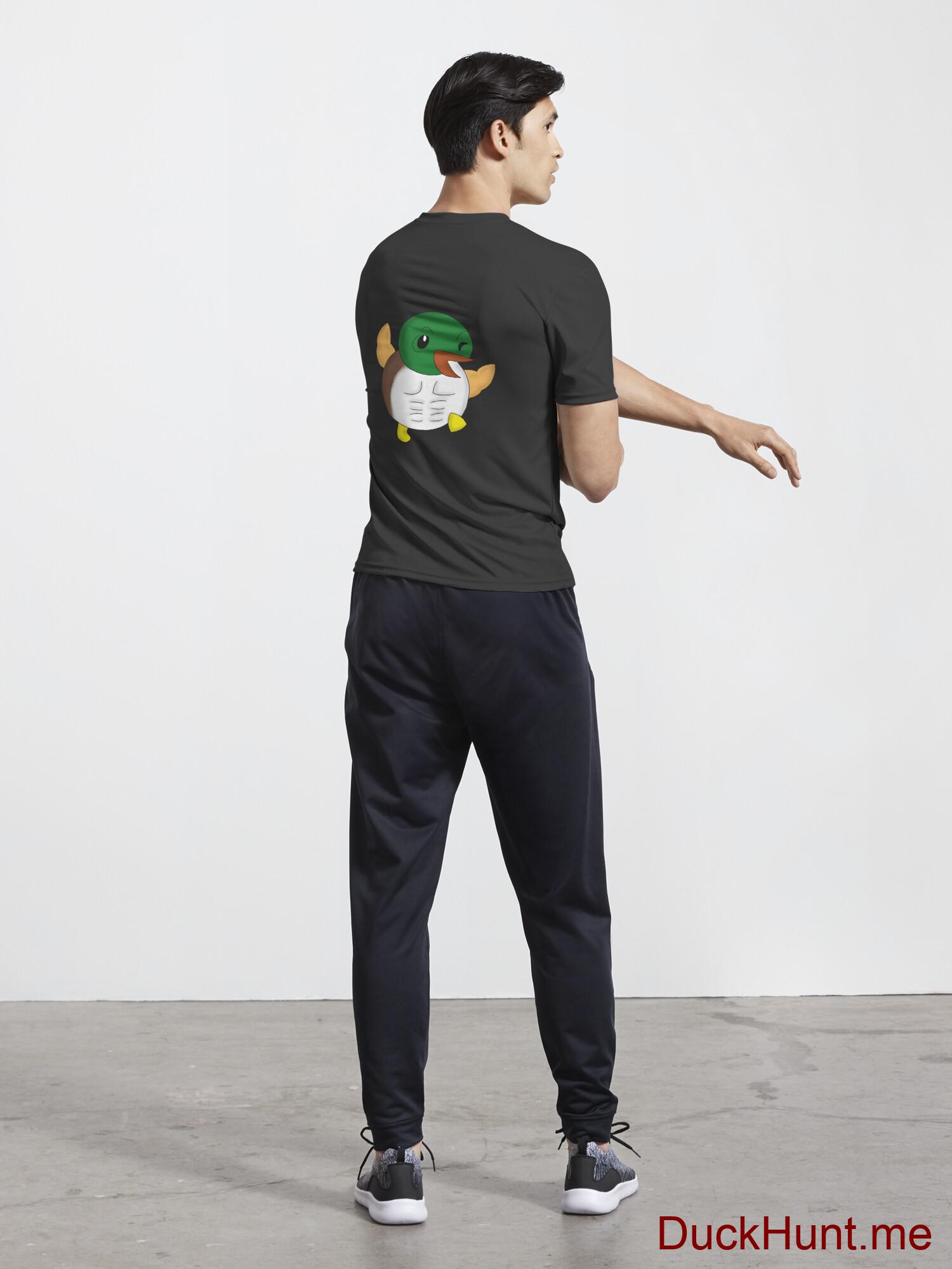 Super duck Black Active T-Shirt (Back printed) alternative image 4