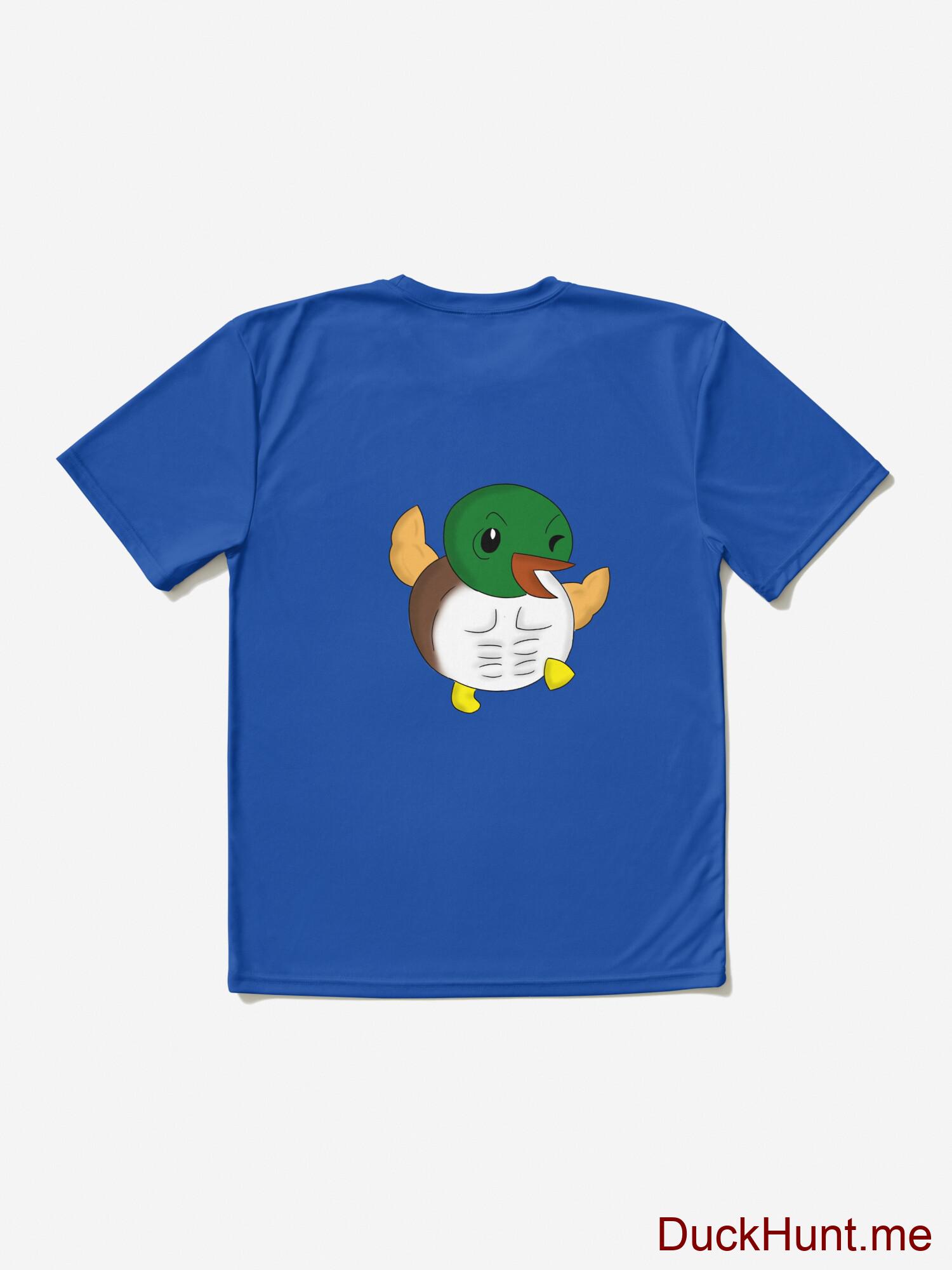 Super duck Royal Blue Active T-Shirt (Back printed) alternative image 1