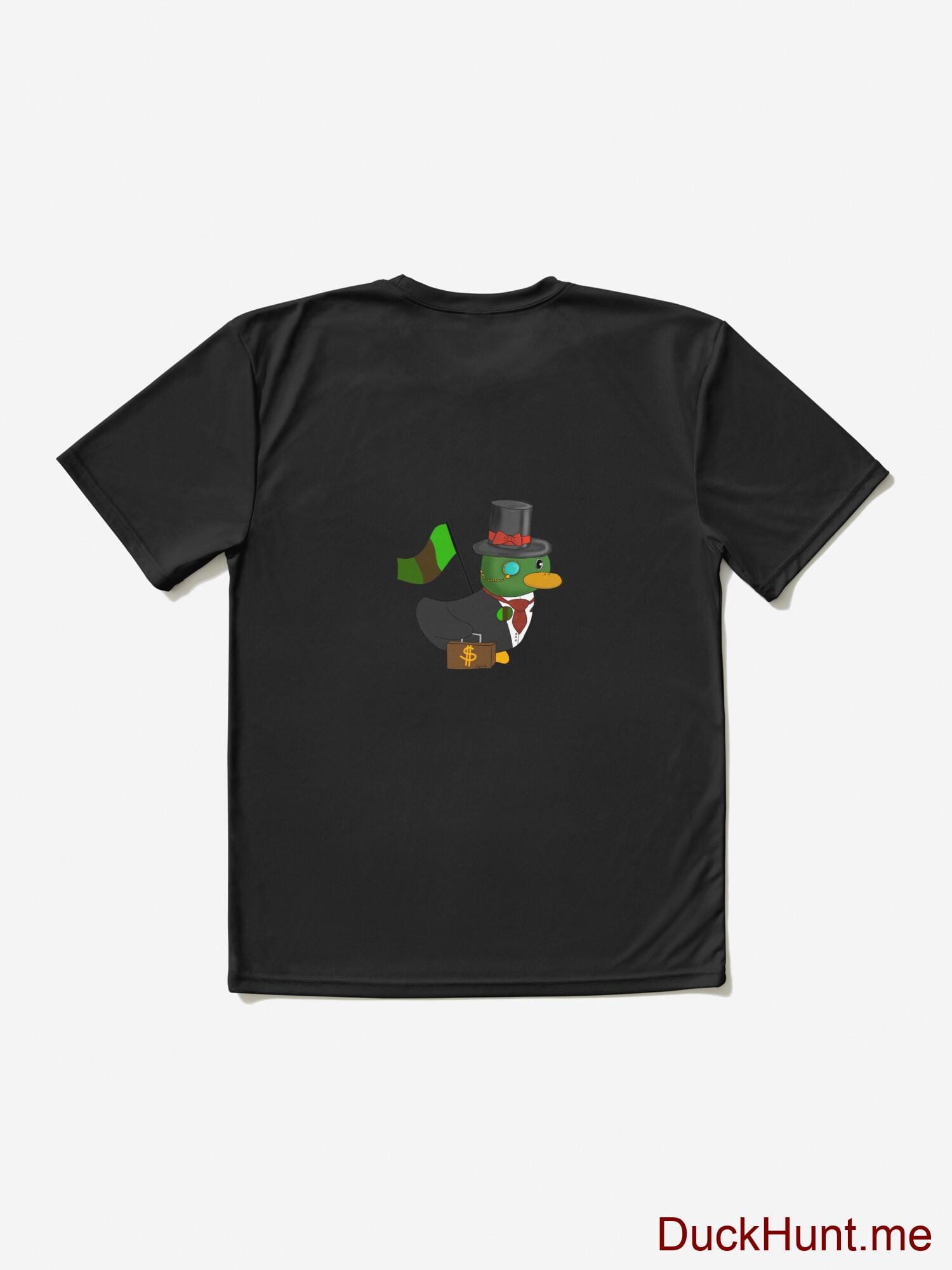 Golden Duck Black Active T-Shirt (Back printed) alternative image 1