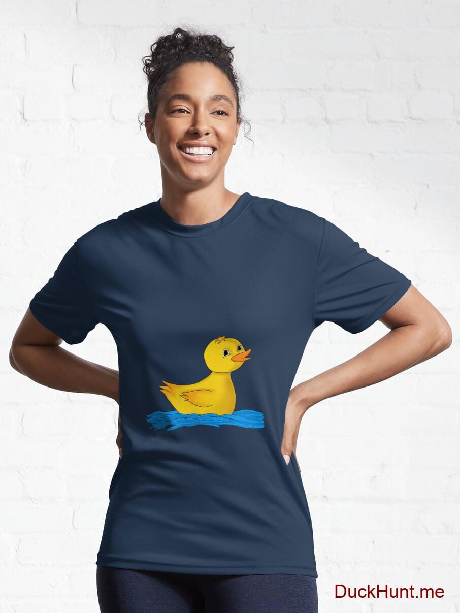 Plastic Duck Navy Active T-Shirt (Front printed) alternative image 5