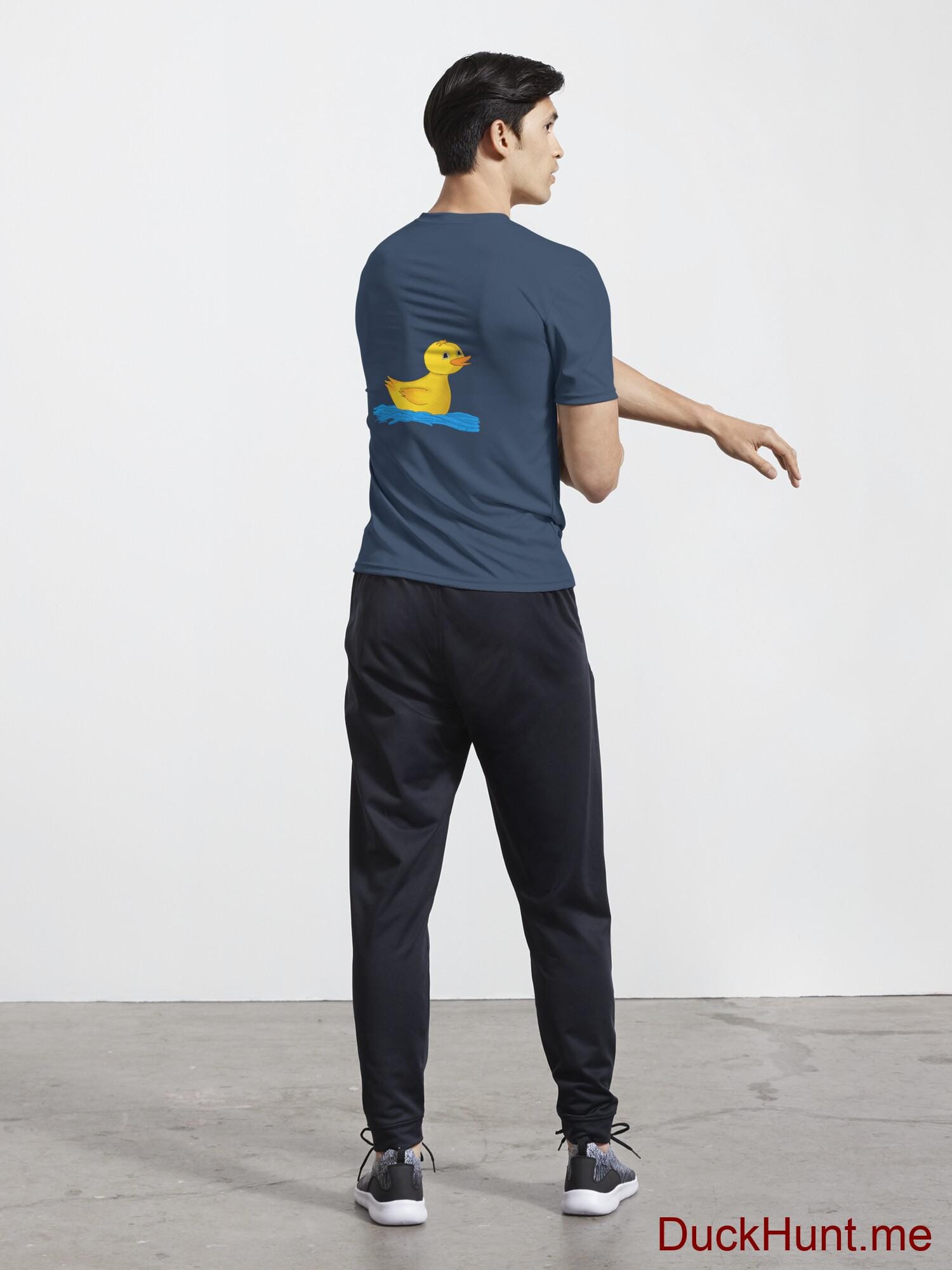 Plastic Duck Navy Active T-Shirt (Back printed) alternative image 4