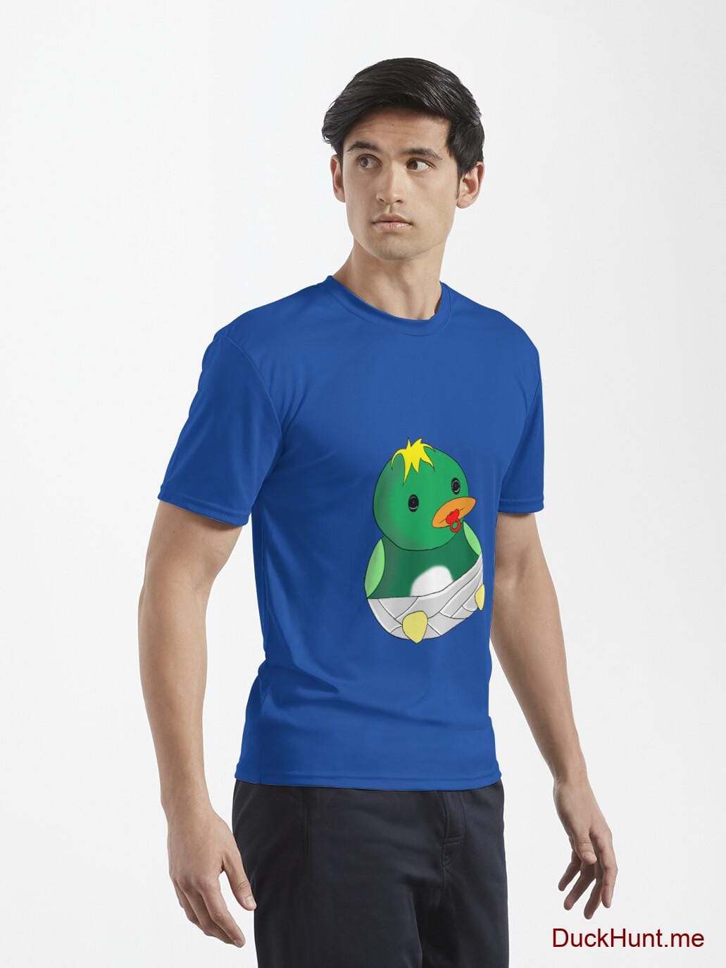 Baby duck Royal Blue Active T-Shirt (Front printed) alternative image 6