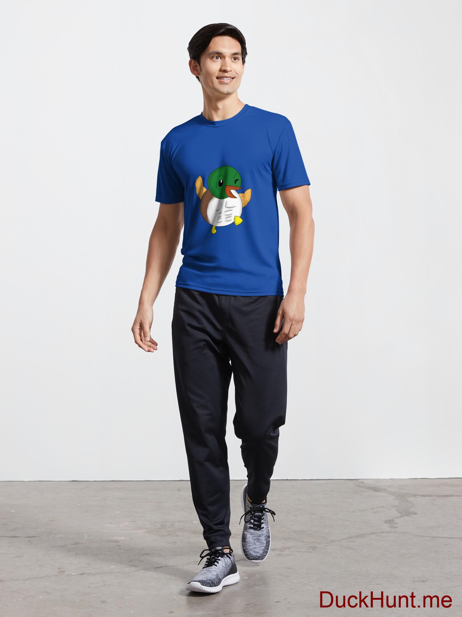 Super duck Royal Blue Active T-Shirt (Front printed) alternative image 4