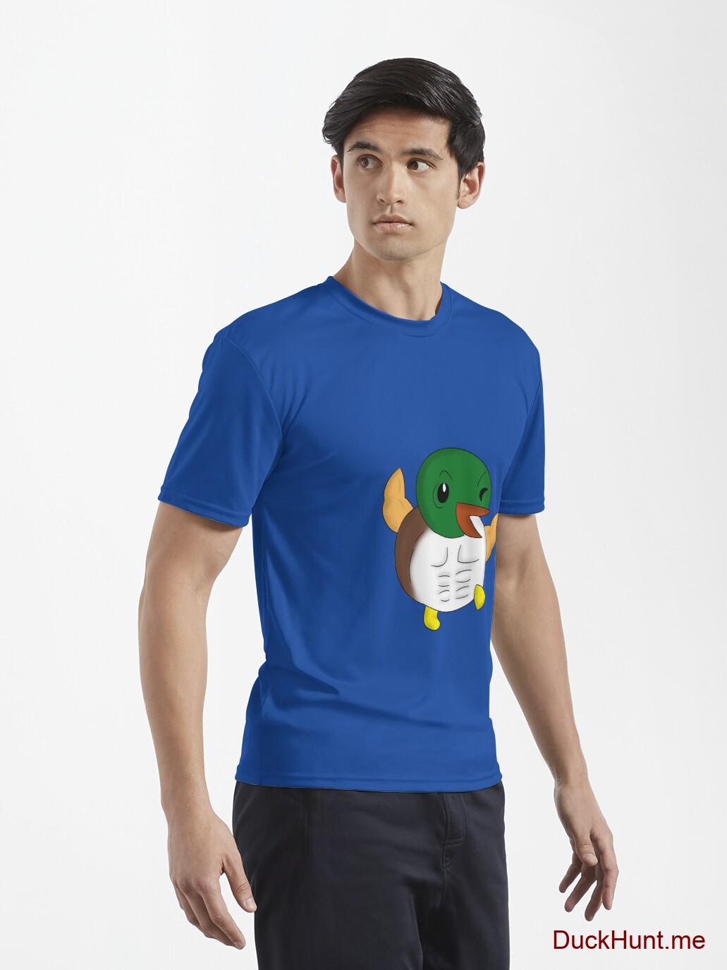 Super duck Royal Blue Active T-Shirt (Front printed) alternative image 6