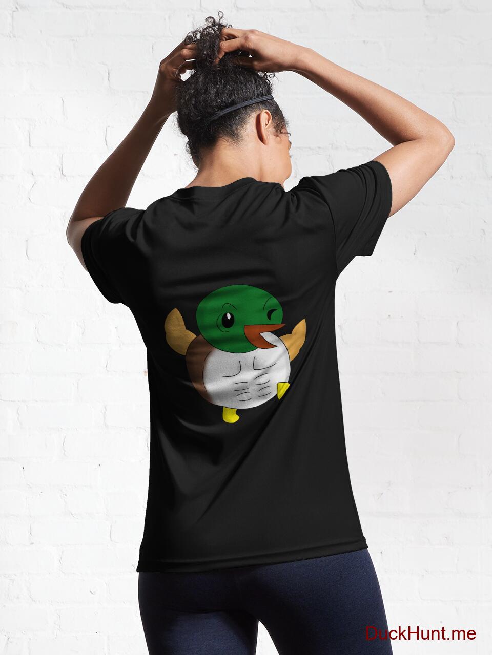 Super duck Black Active T-Shirt (Back printed) alternative image 5