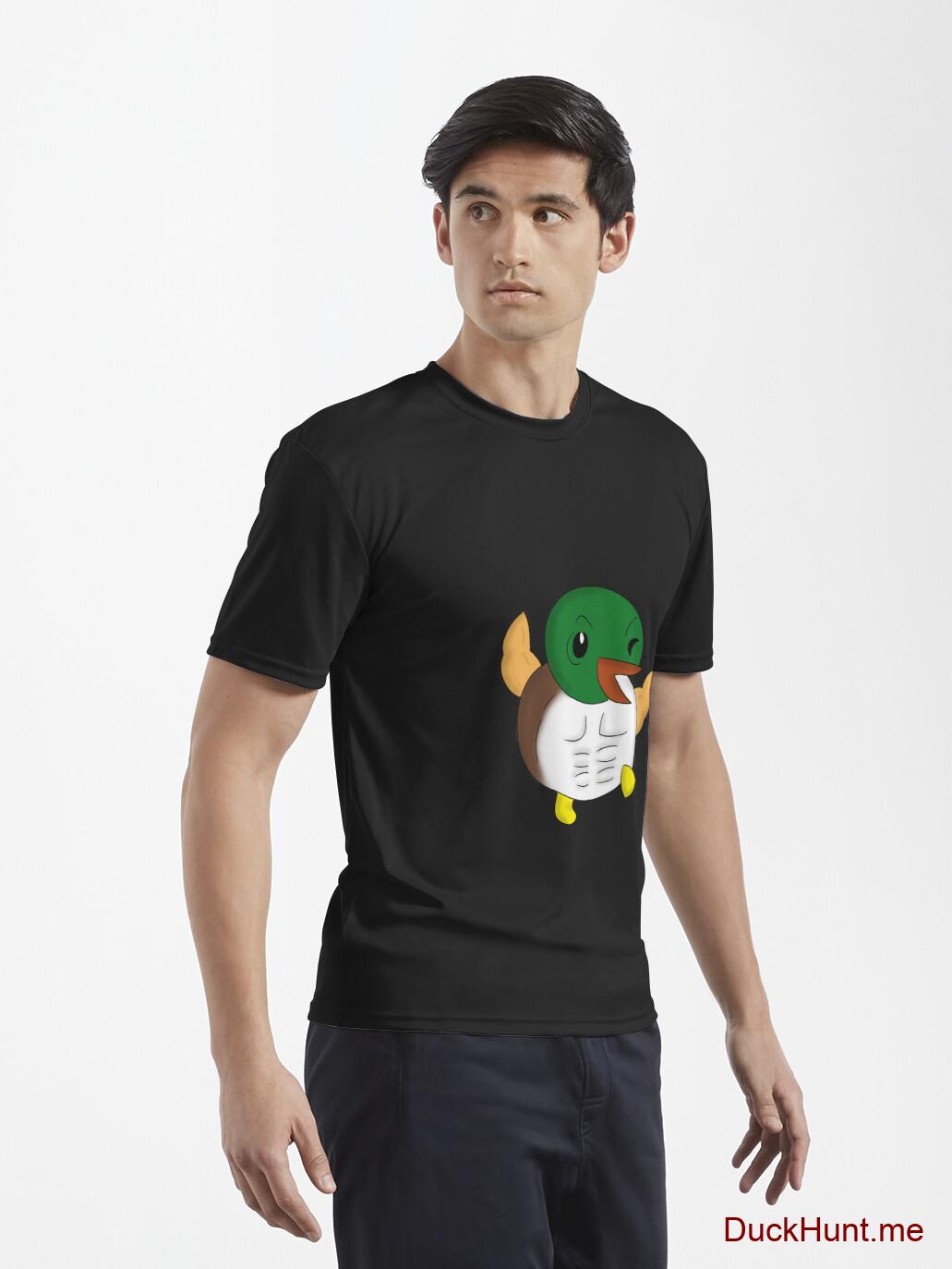 Super duck Black Active T-Shirt (Front printed) alternative image 6