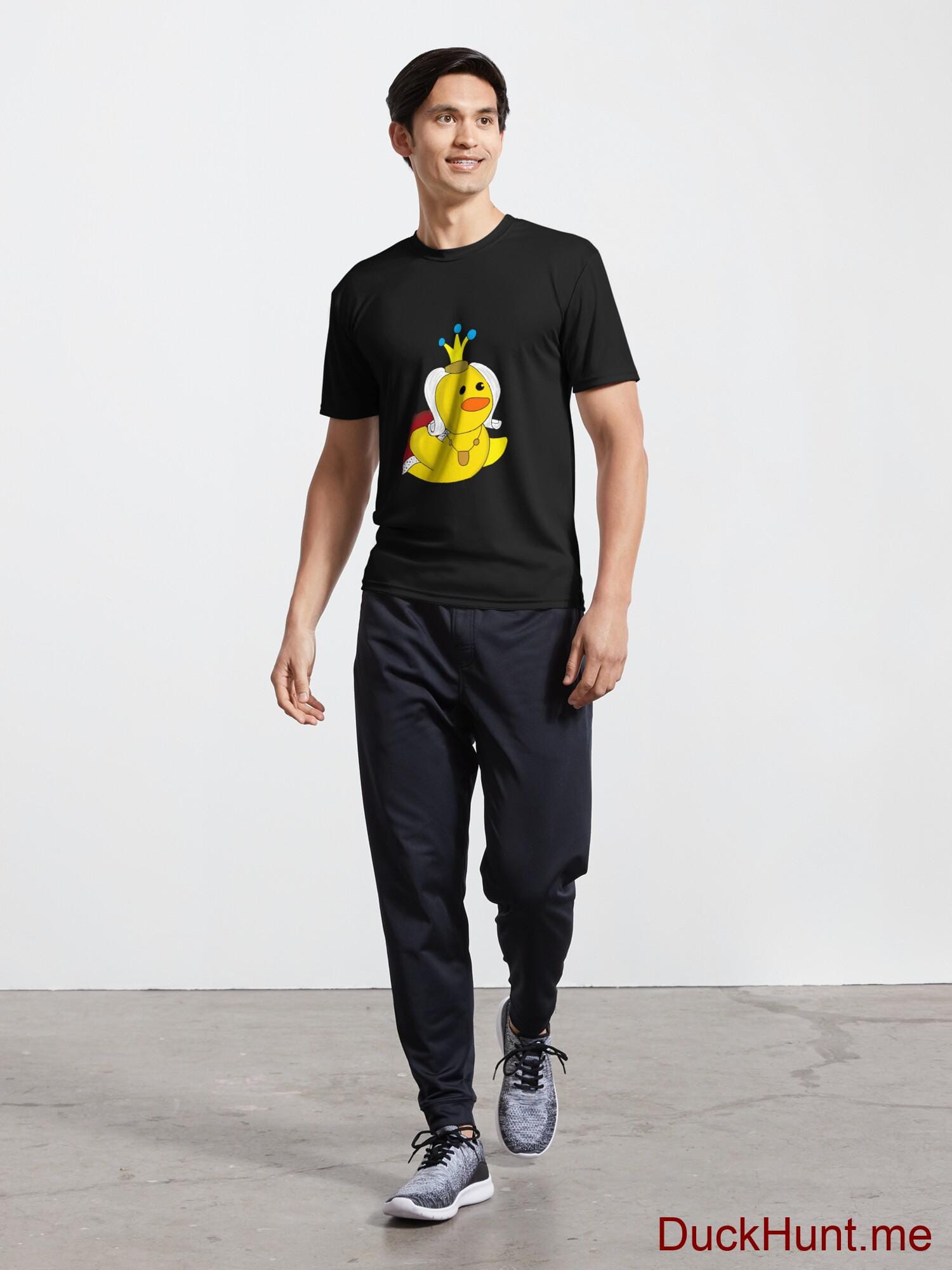 Royal Duck Black Active T-Shirt (Front printed) alternative image 4